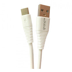 USB кабель Grand GC-C01, Type-C, 1.0 м., Білий