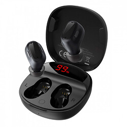 Bluetooth-гарнітура Baseus NGWM01P-01 Encok True Wireless Earphones WM01 Plus, Стерео, Чорний