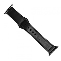Ремінець Apple Watch 38 / Watch 40, Leather Band, Чорний