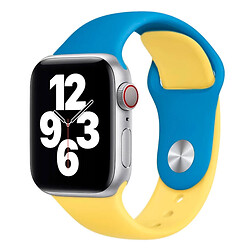 Ремінець Apple Watch 38 / Watch 40, Silicone WatchBand, Ukrainian Flag