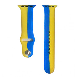 Ремінець Apple Watch 38 / Watch 40, Silicone WatchBand, Ukrainian Flag