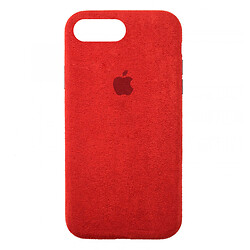 Чохол (накладка) Apple iPhone X / iPhone XS, Alcantara Full Premium, Червоний