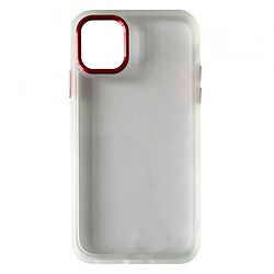 Чохол (накладка) Apple iPhone 13 Pro, Crystal Case Guard, White-Red, Білий