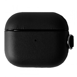 Чехол (накладка) Apple AirPods 3 / AirPods 4 mini, Leather Case Color, Черный