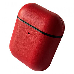 Чехол (накладка) Apple AirPods / AirPods 2, Leather Case Color, Красный