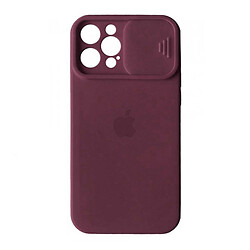 Чохол (накладка) Apple iPhone 12 Pro Max, SLIDER Full Camera, Marsala, Бордовий