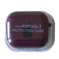 Чохол (накладка) Apple AirPods 3, Silicone Classic Case, Бордовий