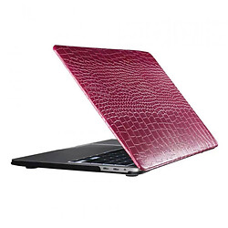 Чехол (накладка) Apple MacBook Pro 13, Leather Crocodile, Бордовый