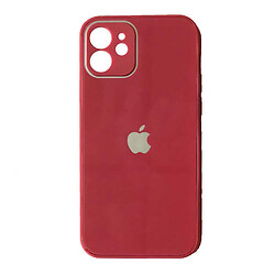 Чохол (накладка) Apple iPhone 11 Pro Max, Glass DESIGNO, Червоний