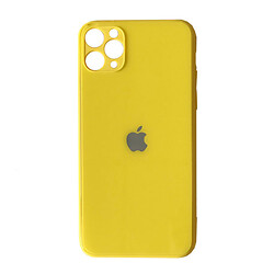 Чохол (накладка) Apple iPhone XS Max, Glass DESIGNO, Жовтий