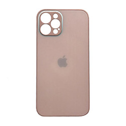 Чохол (накладка) Apple iPhone 12 Pro Max, Glass MATTE DESIGNO, Pink Sand, Рожевий