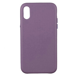 Чохол (накладка) Apple iPhone XS Max, Leather Case Color, Бузковий