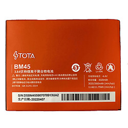 Акумулятор Xiaomi Redmi Note 2, TOTA, BM45, High quality