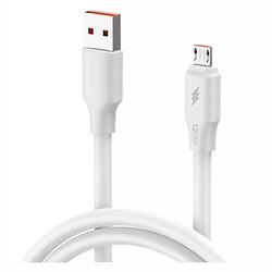 USB кабель, MicroUSB, 1.0 м., Білий
