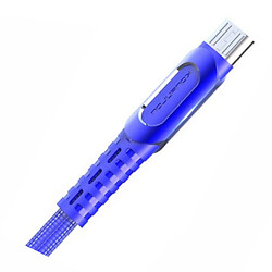 USB кабель, MicroUSB, 1.0 м., Синій
