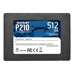 SSD диск Patriot P210, 512 Гб., Чорний