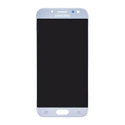 Дисплей (екран) Samsung J530 Galaxy J5, З сенсорним склом, Без рамки, Super Amoled, Блакитний