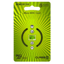 Карта памяти Borofone microSDHC, 32 Гб., Зеленый