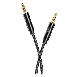 AUX кабель XO R211C, 3,5 мм., 1.0 м., Чорний