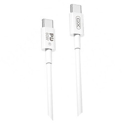 USB кабель XO NB-Q190A, Type-C, 1.0 м., Білий