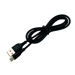 USB кабель Denmen D08T, Type-C, 1.0 м., Чорний