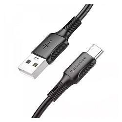 USB кабель Borofone BX80 Succeed, Type-C, 1.0 м., Черный