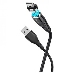 USB кабель Hoco X63 Racer, MicroUSB, 1.0 м., Черный