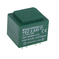 Трансформатор TEZ2.5/D/12V (TEZ2.5/D230/12V)