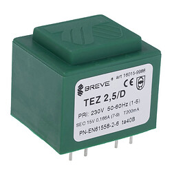 Трансформатор TEZ2.5/D/15V (TEZ2.5/D230/15V)