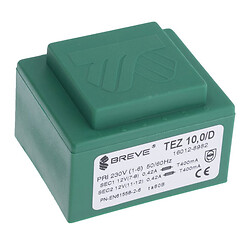 Трансформатор TEZ10/D/12-12V (TEZ10/D230/12-12V)