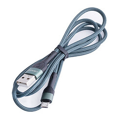 Кабель USB US-SJ450 U55 (USAMS) Micro Aluminum Alloy Braided Data Cable (USAMS) 1м зелений