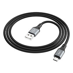 USB кабель Hoco X86, MicroUSB, 1.0 м., Чорний