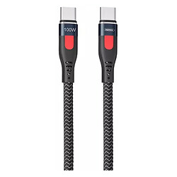 USB кабель Remax RC-187c Lesu Pro, Type-C, 1.0 м., Чорний