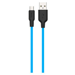 USB кабель Hoco X21 Plus, MicroUSB, 1.0 м., Чорний