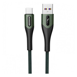 USB кабель SkyDolphin S01T, Type-C, 1.0 м., Зеленый