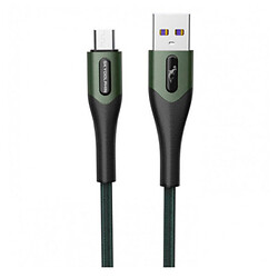 USB кабель SkyDolphin S01V, MicroUSB, 1.0 м., Зеленый