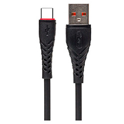 USB кабель SkyDolphin S02T, Type-C, 1.0 м., Чорний