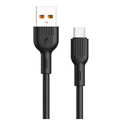 USB кабель SkyDolphin S03T, Type-C, 1.0 м., Чорний
