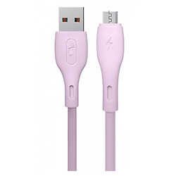 USB кабель SkyDolphin S22V, MicroUSB, 1.0 м., Фіолетовий