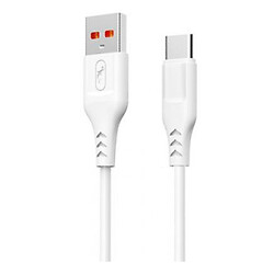 USB кабель SkyDolphin S61TB, Type-C, 2.0 м., Білий