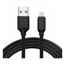 USB кабель Incore Elastic Line, MicroUSB, 1.0 м., Чорний