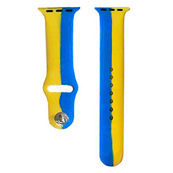 Ремінець Apple Watch 42 / Watch 44, Silicone WatchBand, Ukrainian Flag