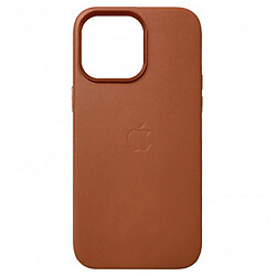 Чохол (накладка) Apple iPhone 14 Plus, Leather Case Color, Коричневий