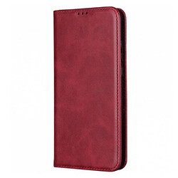 Чохол (книжка) Motorola XT2135 Moto G60, Leather Case Fold, Темно червоний, Червоний