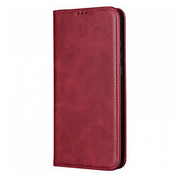 Чохол (книжка) Samsung A025 Galaxy A02S / M025 Galaxy M02s, Leather Case Fold, Темно червоний, Червоний