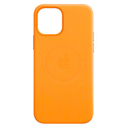 Чохол (накладка) Apple iPhone 12 Mini, Leather Case Color, California Poppy, MagSafe, Помаранчевий