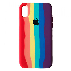 Чохол (накладка) Apple iPhone X / iPhone XS, Colorfull Soft Case, Rainbow 2