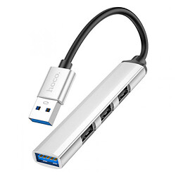 USB Hub Hoco HB26, USB, Серебряный