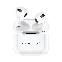 Bluetooth-гарнітура Konfulon BTS-18, Стерео, Білий
