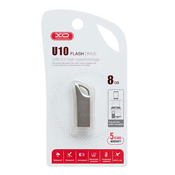 USB Flash XO U10, 8 Гб., Серый